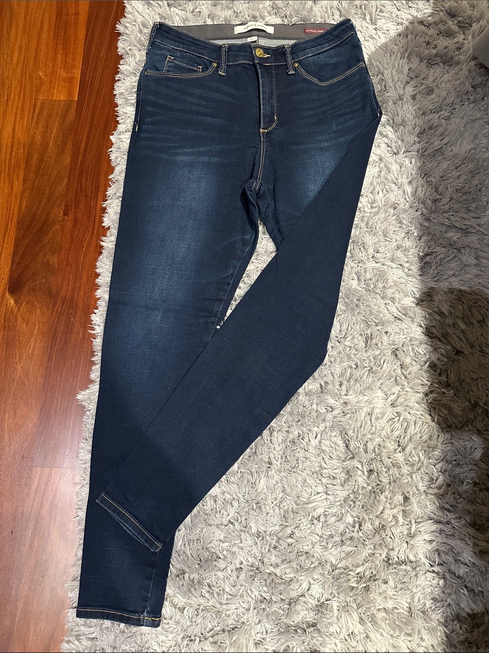 Vintage America Dark Indigo Women’s Stretch Skinny Jeans
